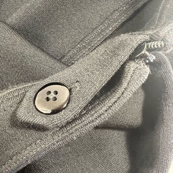 St John Caviar Alexa Milano Black Knit Vented Ankle Pant - Picture 6 of 16